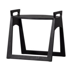 SIDE TABLE TRAY BLACK MANGO WOOD 47     - CAFE, SIDE TABLES